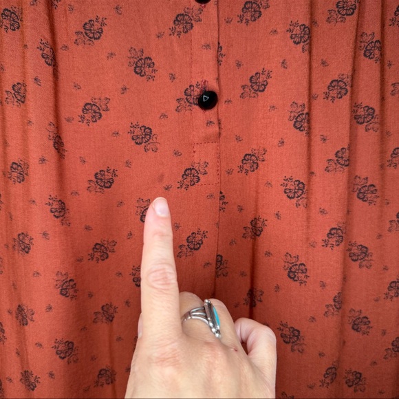 RARE Vintage 70s Floral Maternity Dress 🌸 authentic true bohemian vintage - Picture 10 of 10